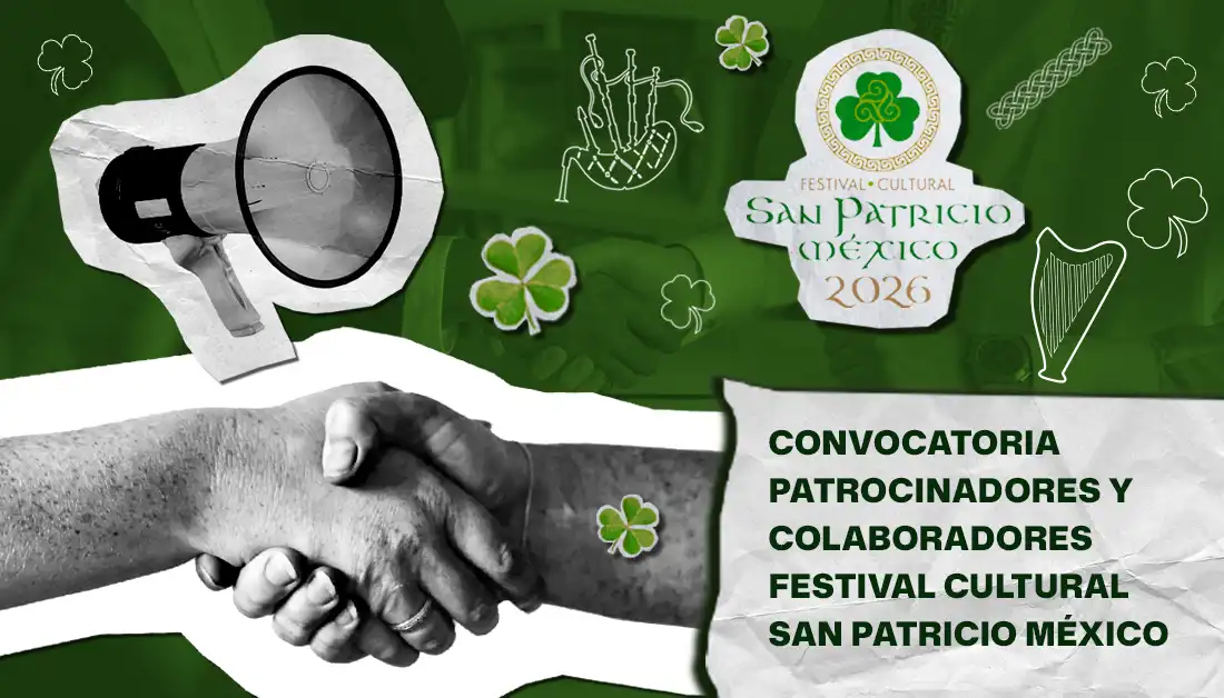 Convocatoria patrocinadores y colaboradores Festival Cultural San Patricio México 2026