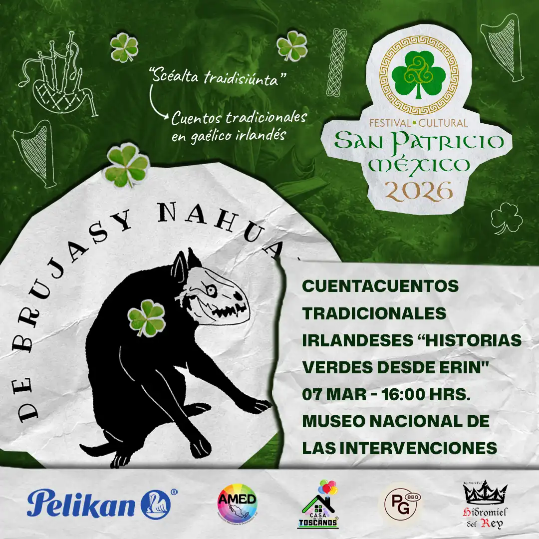 Cuentacuentos tradicionales irlandeses (Historias verdes desde Erin) con el Club de Lectura Brujas y Nahuales (FCE) de Francisco Moreno